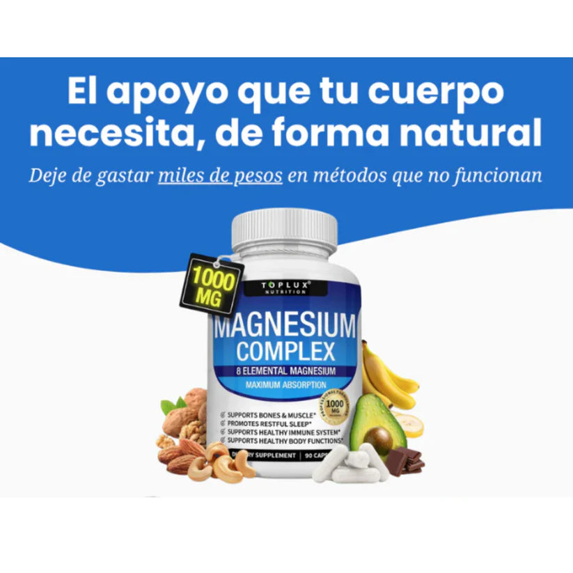 🇺🇸 Magnesium Complex™ 8 en 1 | El Secreto para Sentirse Bien