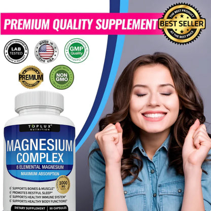 🇺🇸 Magnesium Complex™ 8 en 1 | El Secreto para Sentirse Bien