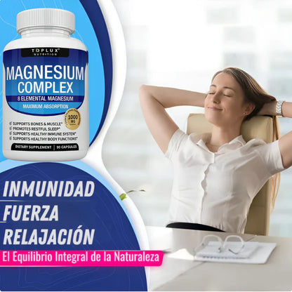 🇺🇸 Magnesium Complex™ 8 en 1 | El Secreto para Sentirse Bien