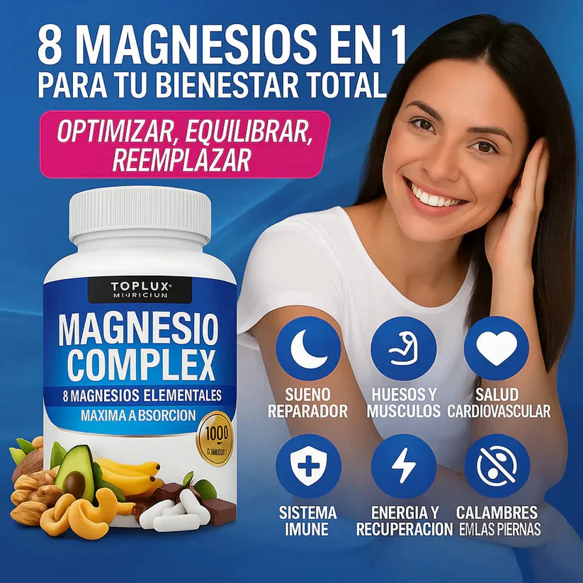🇺🇸 Magnesium Complex™ 8 en 1 | El Secreto para Sentirse Bien