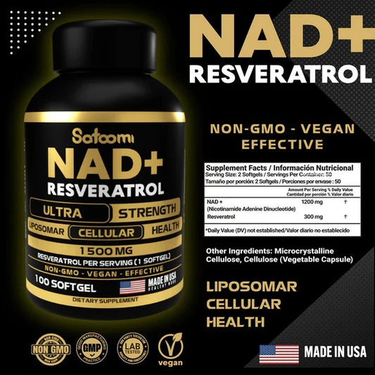 NAD+ Satoomi Resveratrol - El Secreto del Anti envejecimiento