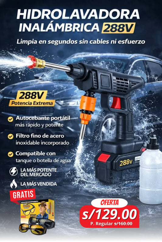 HIDROLAVADORA + LENTES DE REGALO